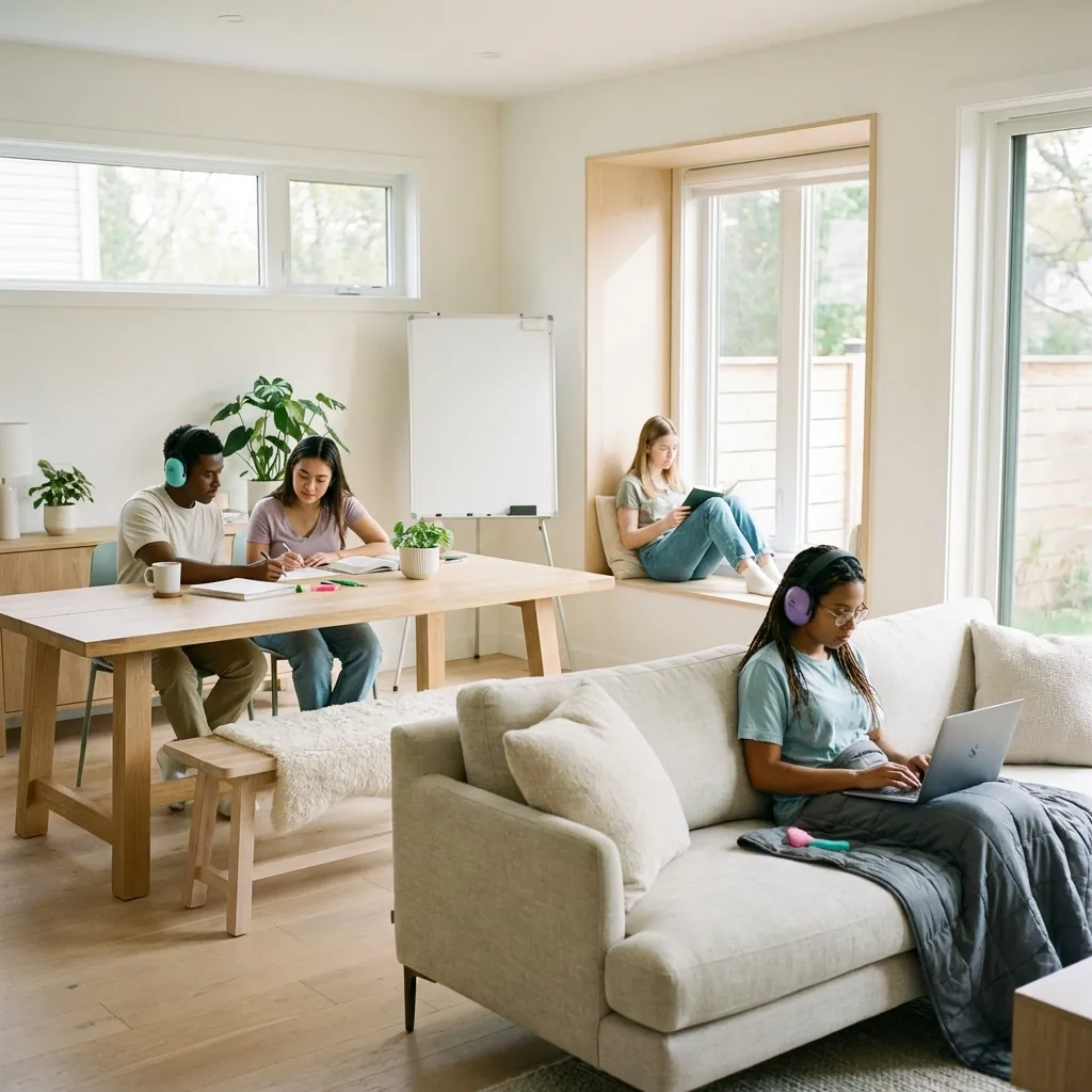 Estudiantes felices en Alúmina